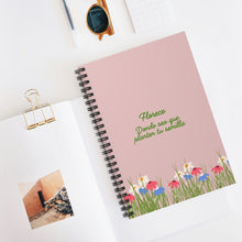 Cargar imagen en el visor de la galería, Libreta Floral Inspiracional con Espiral
