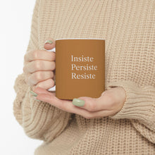 Cargar imagen en el visor de la galería, Taza Motivacional “Insiste, Persiste, Resiste” – Color Dorado

