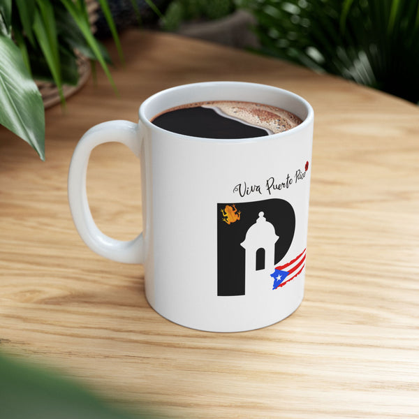 Taza “Viva Puerto Rico ”  – Colección Boricua | Puerto Rican Gift Mug