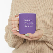 Cargar imagen en el visor de la galería, Taza Motivacional “Insiste, Persiste, Resiste” – Color Lila Claro
