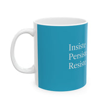 Cargar imagen en el visor de la galería, Taza Motivacional “Insiste, Persiste, Resiste” – Color Azul Celeste
