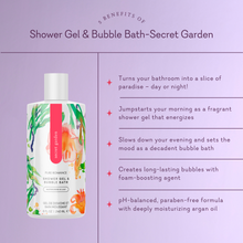 Cargar imagen en el visor de la galería, Shower Gel &amp; Bubble Bath - Secret Garden
